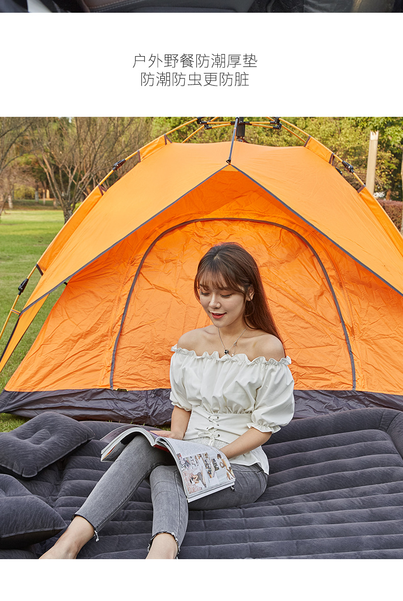 Car Inflatable Bed, Dual-Purpose for Cars, Suvs, and Off-Road Vehicles, Two-In-One Travel Bed, Interior Accessories, High Load-Bearing Capacity