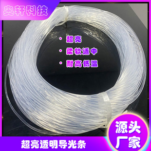 Transparent super bright light guide bar mouse pad light guide bar car atmosphere light MMA light guide bar full-body luminous fiber