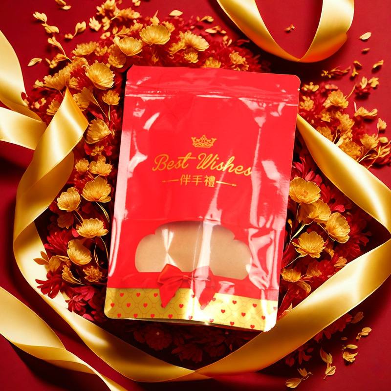 100只伴手礼包装袋结婚喜糖自封白糖红糖礼品送礼袋花生瓜子袋子