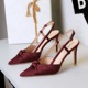 312-3 style banquet silk bow thin heeled high-heeled shoes with pointed toe, shallow mouth, empty toe, shallow mouth, single shoe