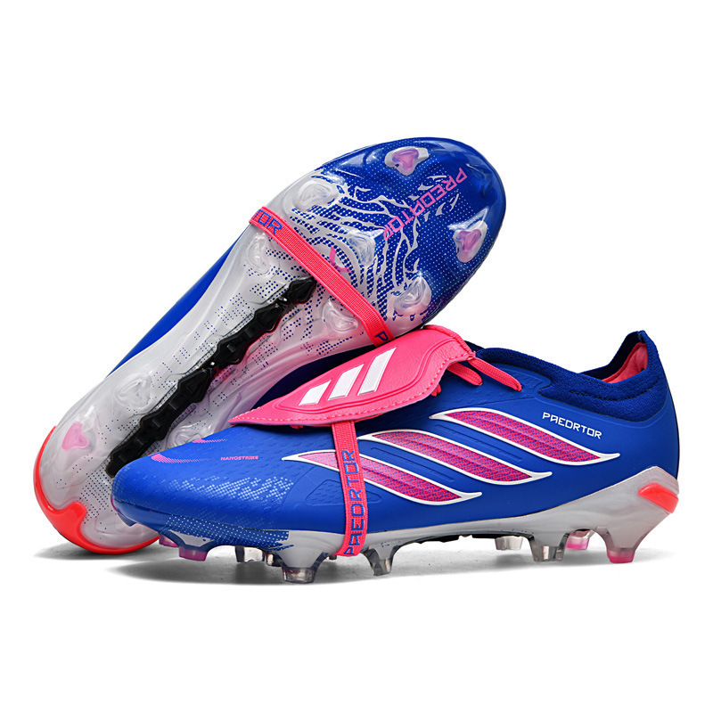 Cross-Border World Cup Putian Seamless Fly-Knit Football Shoes for Men, Low-Top Student Competition Training Long-Studded Sports Football Shoes
