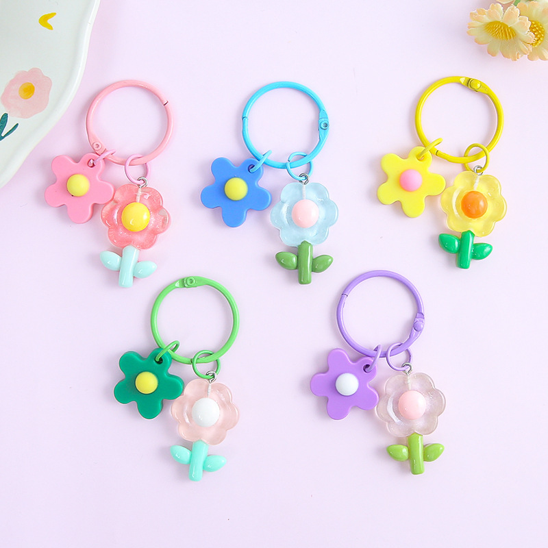Colorful Stylish Small Fresh Acrylic Soft Glue Flowers DIY Handmade Keychain Bag Pendant Accessories Small Gifts Colorful Stylish Small Fresh Acrylic Soft Glue Flowers DIY Handmade Keychain Bag Pendant Accessories Small Gifts