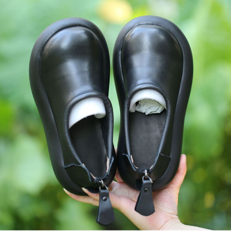 Guangzhou First-Layer Cowhide Doll Head Ugly Shoes 2024 New Style 666-12 Guangzhou First-Layer Cowhide Doll Head Ugly Shoes 2024 New Style 666-12