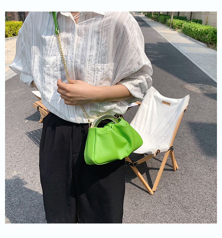 Wholesale Fashion Candy Color Messenger Bucket Bag Nihaojewelry display picture 1