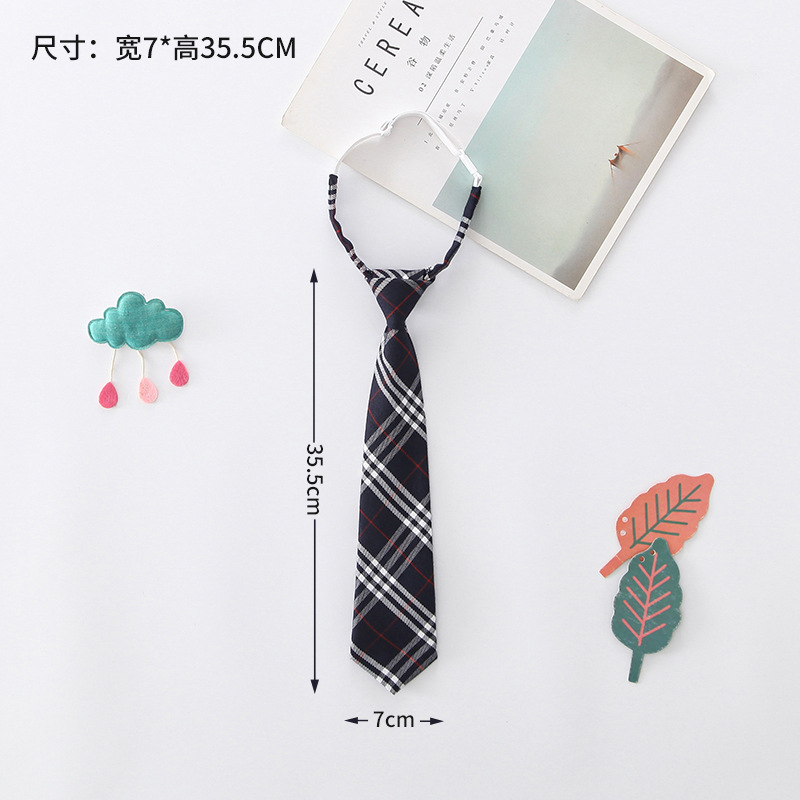 [Liquidación] Jk corbata pequeña, estilo universitario femenino, camisa de uniforme japonés a cuadros, pajarita, actuación de estudiante