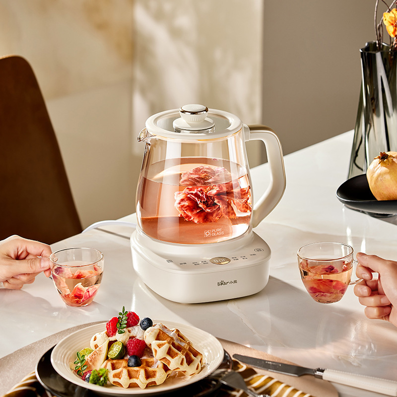 Bear Ysh-H15F2 Full Glass Health Pot Constant Temperature Pot Pure Glass Health Hot Water Pot Tea Pot