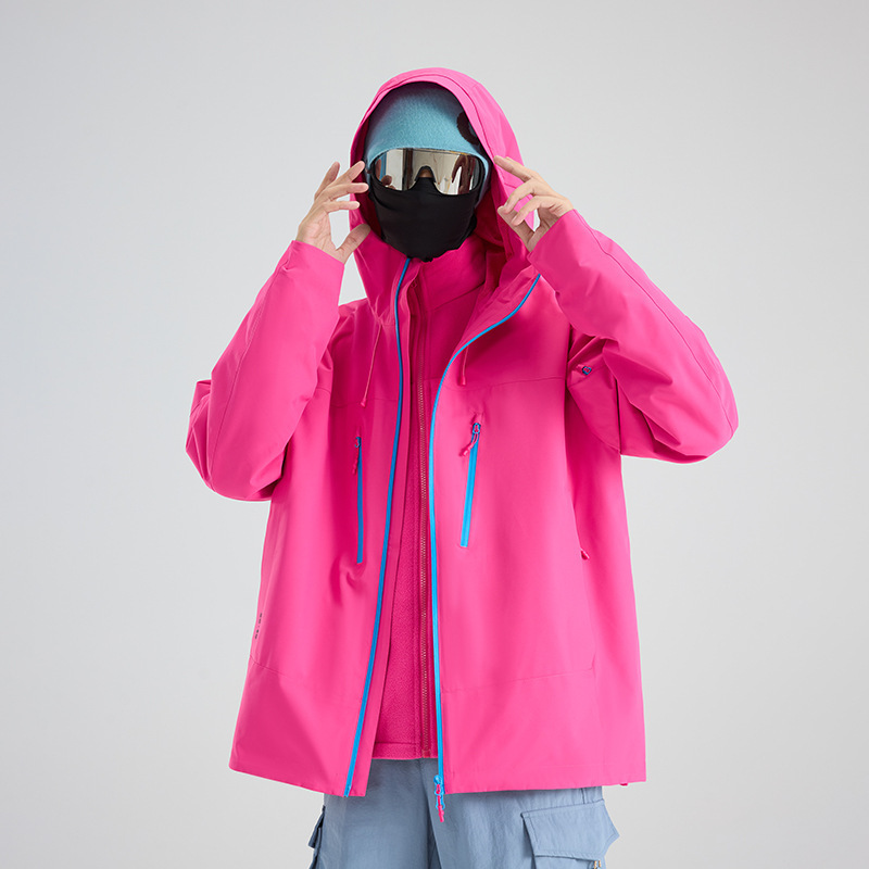 冲锋衣三合一可拆卸情侣两件套户外登山防风防水秋冬季夹克外套|undefined
