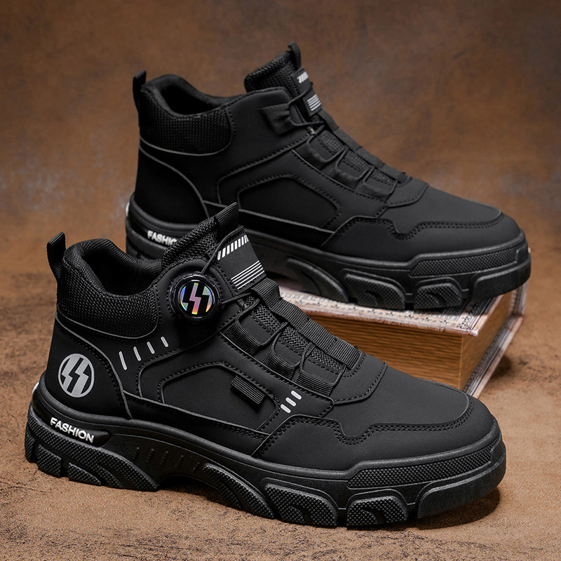 Zapatos de hombre 2026 nueva primavera alta resistencia al desgaste Martin botas de hombre estilo británico casuales botas antideslizantes