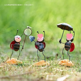 Free Shipping Garden Ant Ornaments Living Room Bedroom Workstation Desktop Decompression Decorations Creative Cute Cartoon Ornaments
