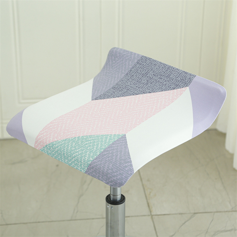 Cajero de recepción Cubierta de silla cuadrada Cubierta de asiento elástica Cubierta de asiento dividida de oficina Cubierta de respaldo de silla giratoria Cubierta de asiento