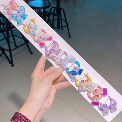 Ice and Snow Princess Circle Headband Cartoon Children Hair Accessory for Girls Baby Hair Ties Rubber Bands Braids Headbands