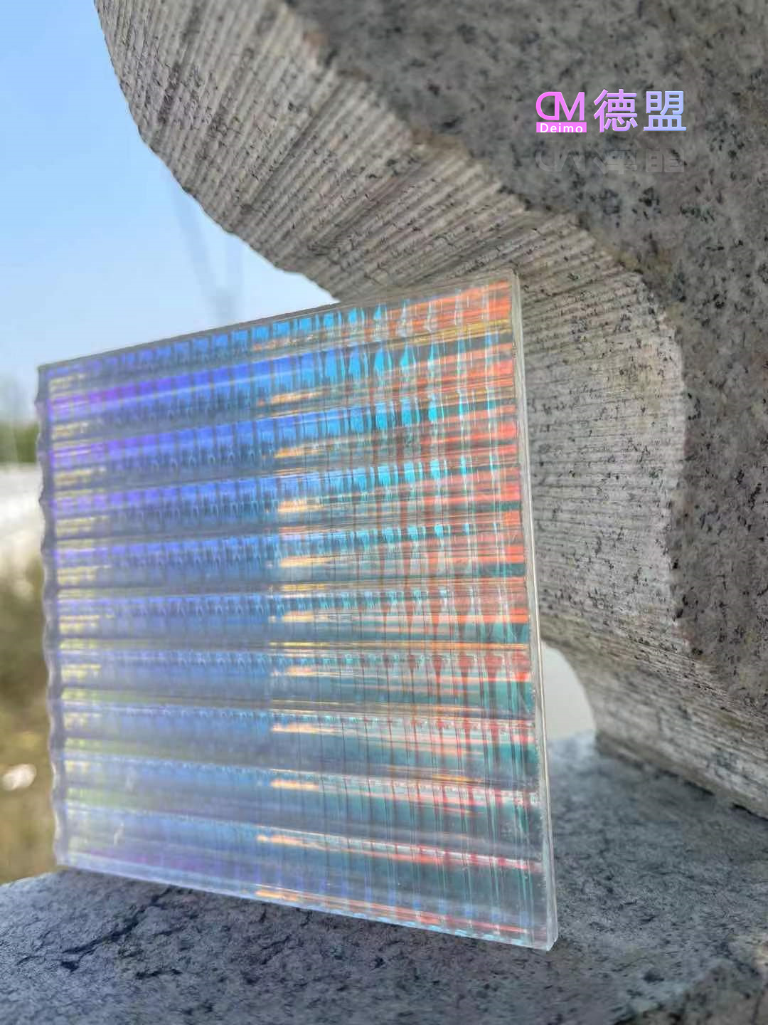 新品爆款PMMA PS  PC 渐变色十字纹路图案亚克力幻彩炫彩板可寄样