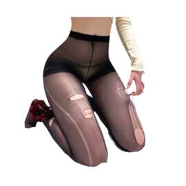 手撕薄款丝袜情调一次性黑丝袜性感美腿袜趣味女足浴易撕丝袜批发