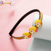 Children's cartoon universal headband with bow to go out, cute scalloped hairpins for elementary school students, hair accessory