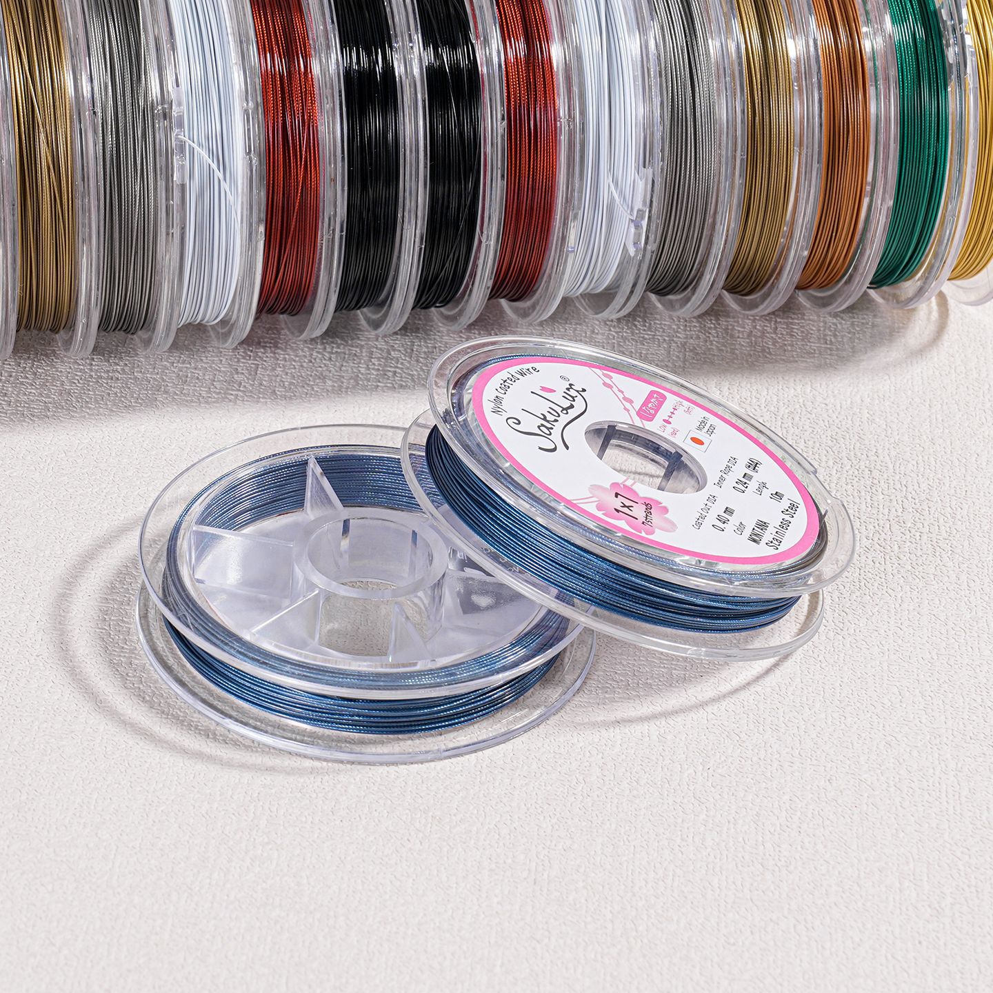 Japón de alta gama de alambre de oro de alambre de acero con accesorios de alambre especial de perlas pulsera cuerda de cuentas material DIY hecho a mano