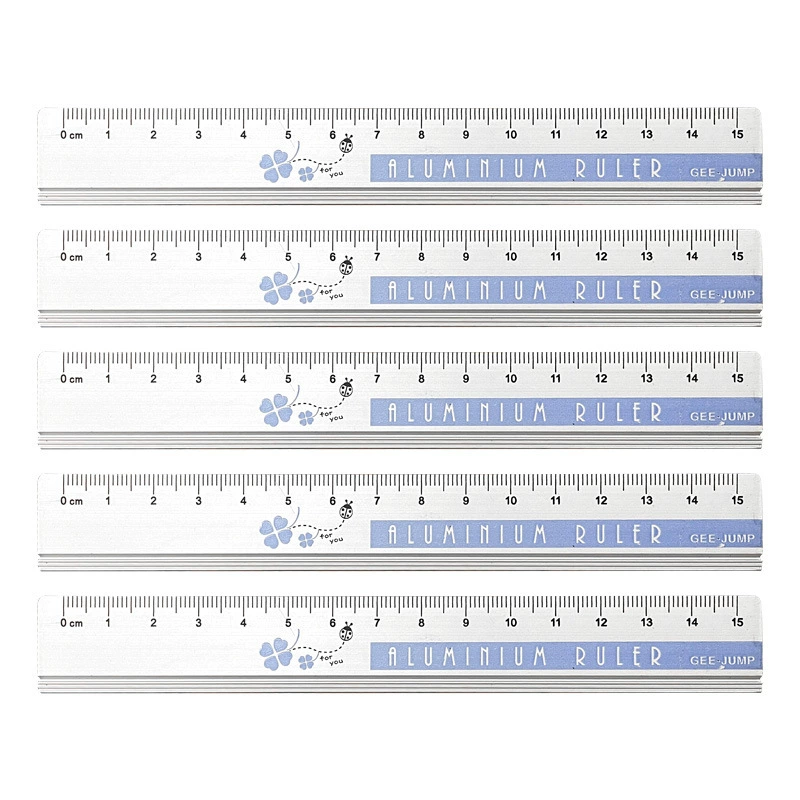 Metal ruler for elementary school students stainless steel, 15cm, wholesale