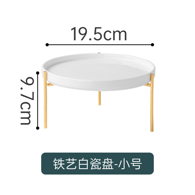 シンプルなヨーロッパ式の陶磁器のケーキの棚の置物の白い多層のケーキの皿のお菓子のトレーの高足の皿の屋外の集まり|undefined