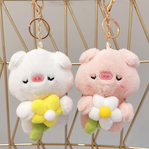 Plush toy bear doll cute doll girl schoolbag small pendant wedding gift wedding doll wholesale