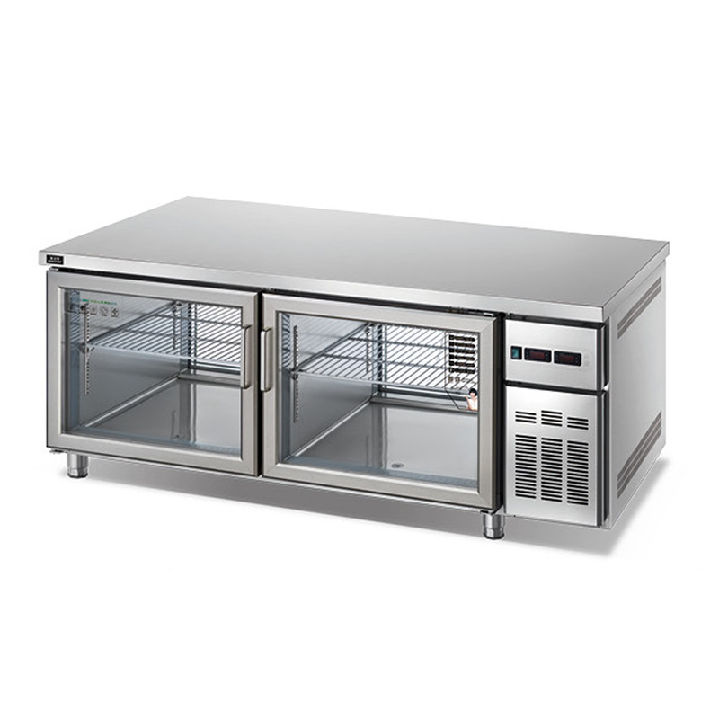 美厨 直冷操作台冰箱 平冷 双向开门移门 方便取材 节省空间