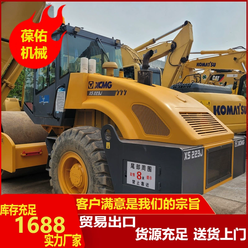 Экспортная торговля: 25-тонный дорожный каток с двойным приводом и вибрацией в наличии с множественными скидками.