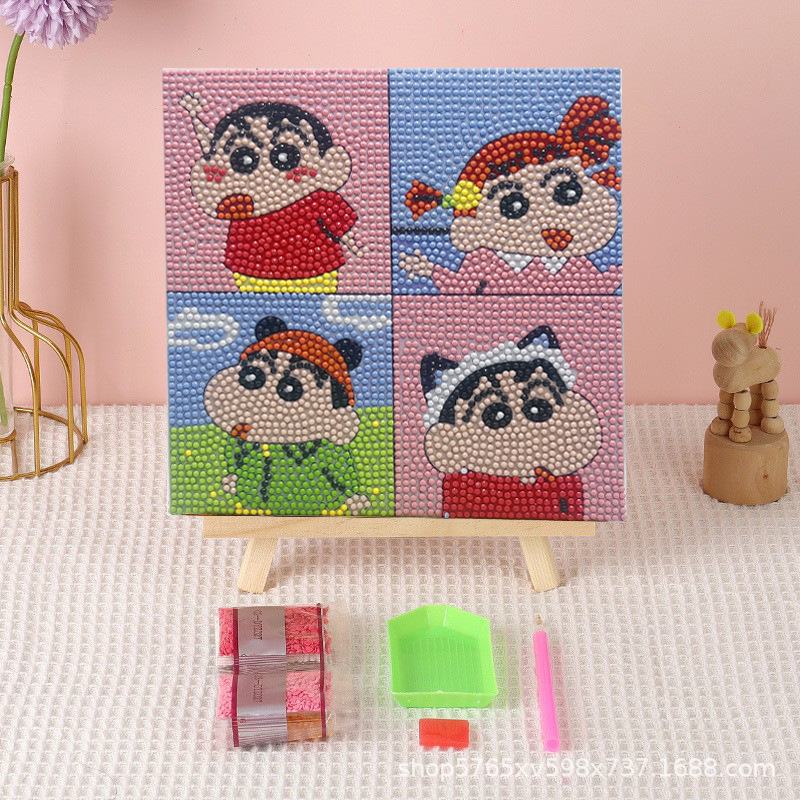 Los nuevos niños de diamante completo pintura Mesa decoración hecha a mano diversión DIY pegado diamante coolomi diamante pegatinas al por mayor