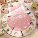 周岁宝宝抓阄地毯客厅一周岁礼生日布置水晶绒地毯儿童房耐脏地毯