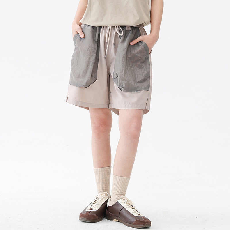 Contrast Color Pocket Short Men's Summer Casual Loose Street Fashion Ins Elastic Waist Sports Mid-Length Shorts Contrast Color Pocket Short Men's Summer Casual Loose Street Fashion Ins Elastic Waist Sports Mid-Length Shorts