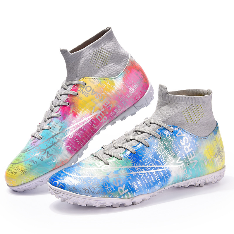 2022 transfronteriza nuevos zapatos de fútbol FGTF de los hombres Transpirable Alto-top largo y corto zapatos de fútbol de uñas moda Comercio Exterior más tamaño 45