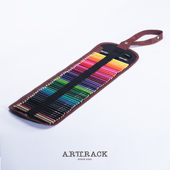 48色72色捲簾彩色鉛筆批發筆簾套裝彩筆收納包彩鉛畫筆筆袋ins風
