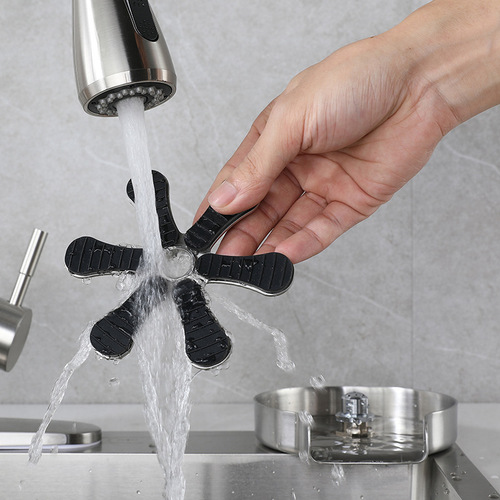 Cross-border bar coffee shop milk tea shop commercial cup washer nozzle household stainless steel sink high pressure cup washer