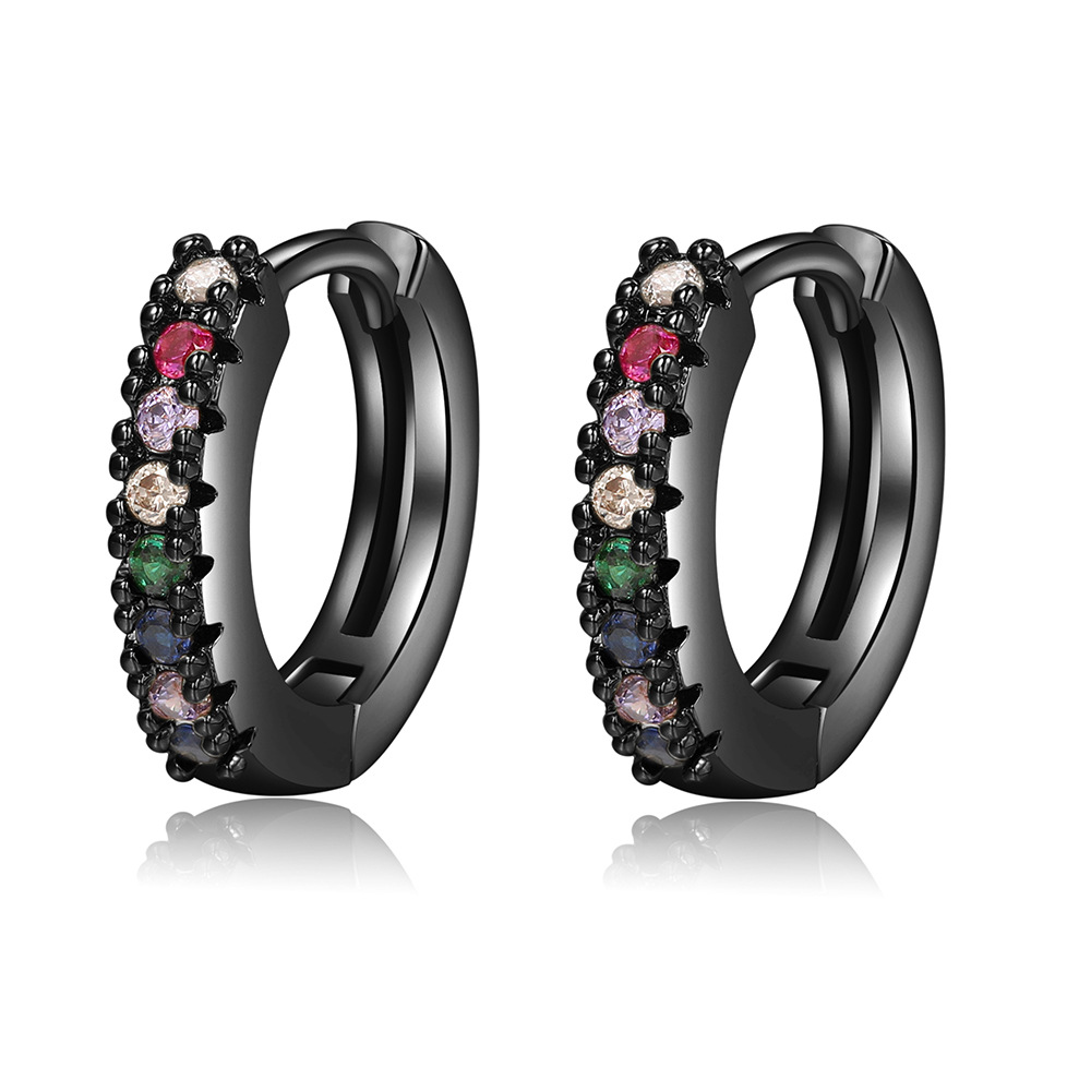 Fashion Geometric Copper Plating Zircon Earrings 1 Pair