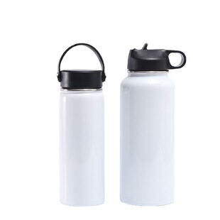 32oz sublimation coating space pot 304 stainless steel double insulation Cup outdoor sports heat transfer printing kettle