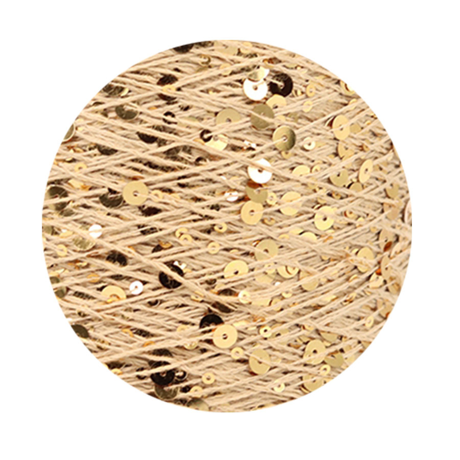 50g algodón lentejuelas hilo 3mm + 6mm peinado tamaño de lujo lentejuelas mano hilo tejer precio al por mayor