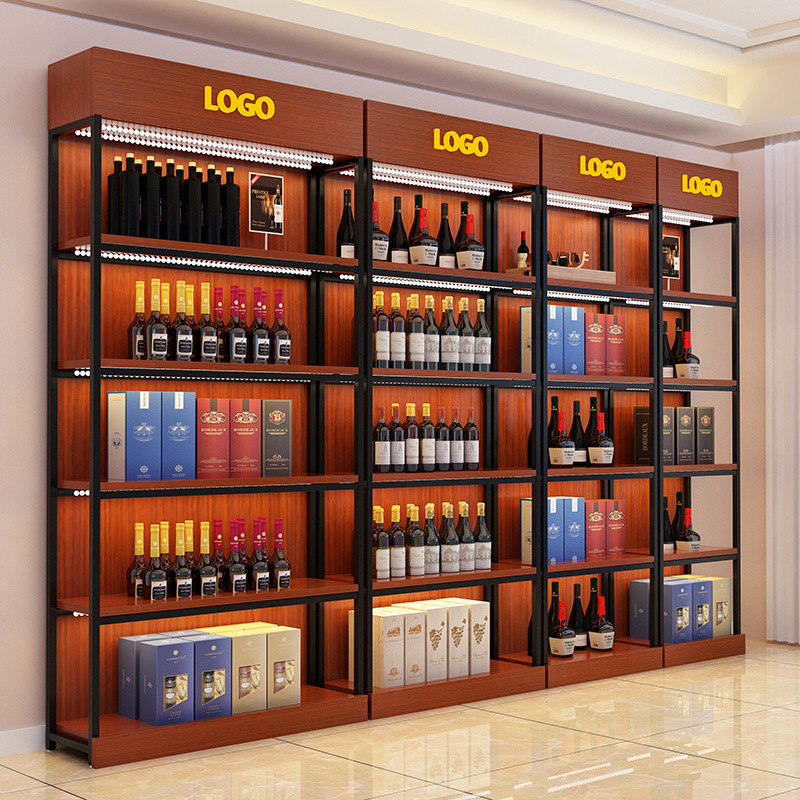 货架展示柜超市多层陈列柜化妆品置物架便利店零食产品展柜储物柜