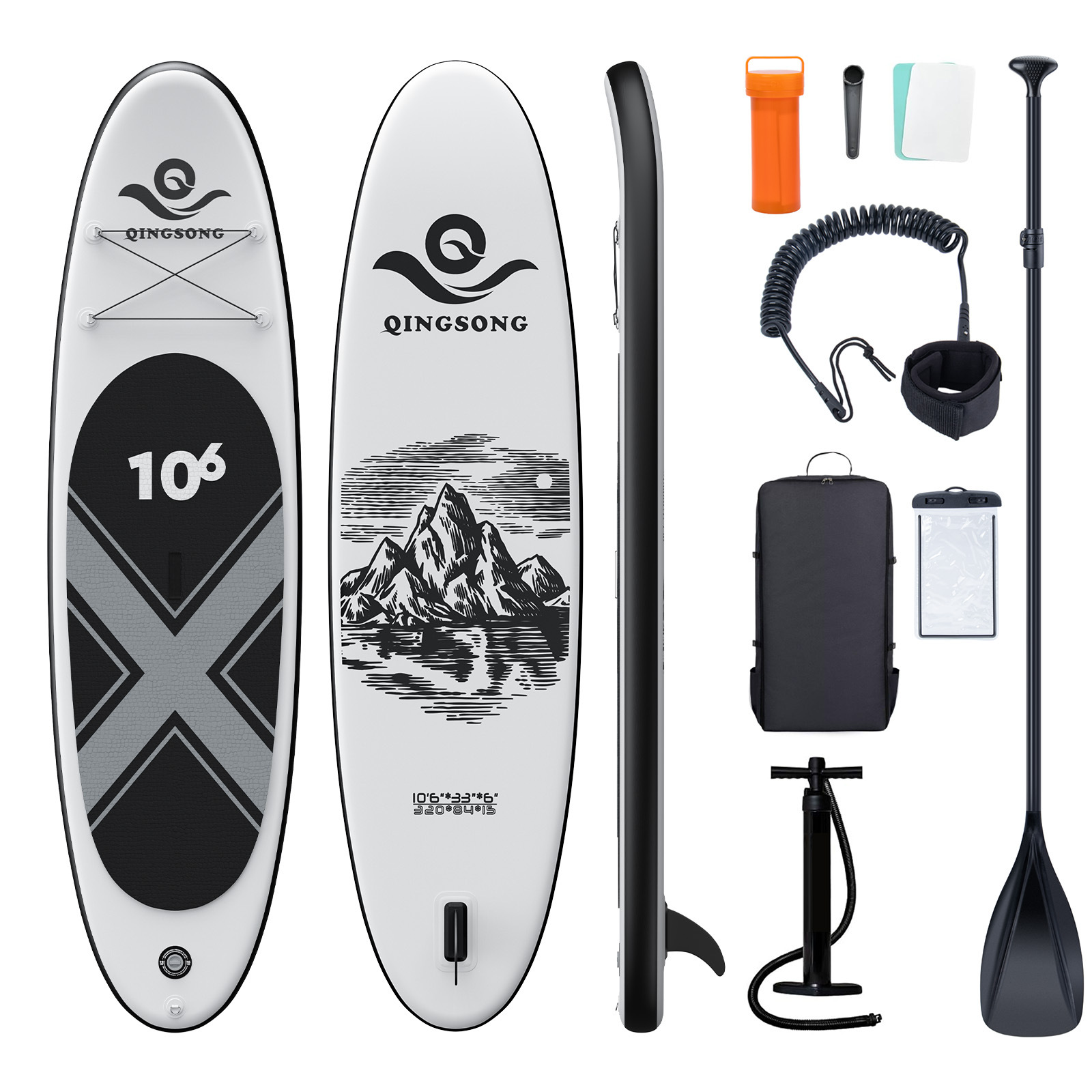 SUP-доска Songxin черная 335 см