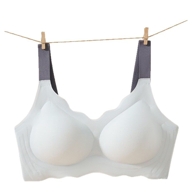 Nuevo sostén sin marcas para mujeres sin anillo de acero de tamaño grande se reúnen en la parte superior dulce transpirable y el pecho delgado ropa interior de espalda image 6