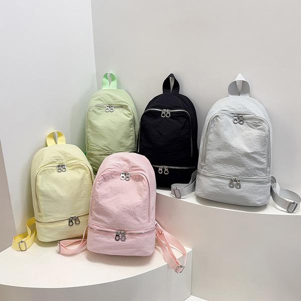 Solid color backpack