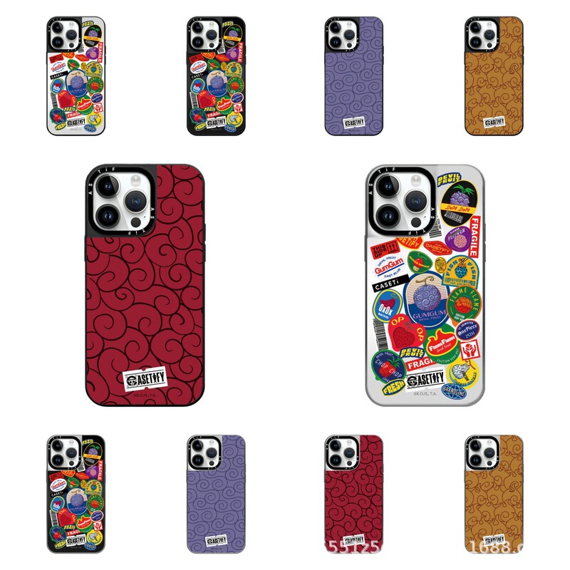 Collaboration with One Piece 25Th Anniversary Devil Fruit 16Pro Suitable for iPhone 17 Pro Max Apple 15 Plus