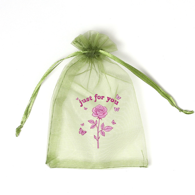 로맨틱 플라잉 로즈; 밀리터리 그린 거즈백; 11*16cm