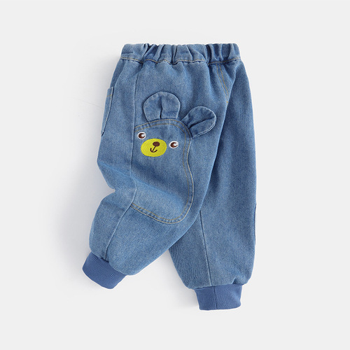Baby Denim Spring Infant Butt Pants Girls Spring Outfits Boys Long Pants Toddler Clothing Children Pants Spring and Autumn