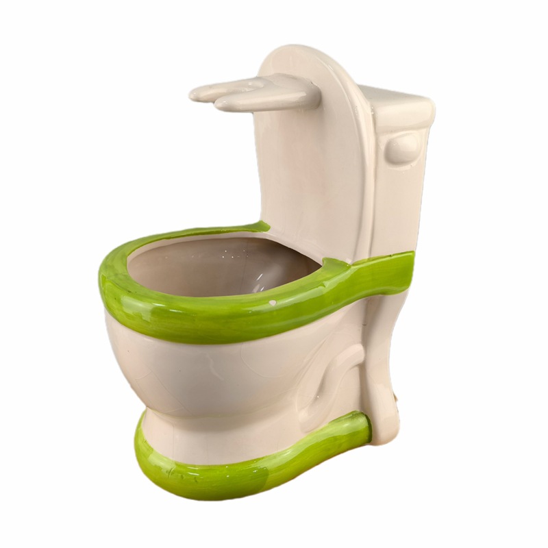 Baño de cerámica animal baño de cuatro piezas enjuague de vaso de baño marco de cepillo de inodoro porcelana blanca moderna simple