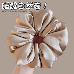 Kitsch加棉填充真丝大肠发圈刘亦菲同款大号缎面睡眠头绳