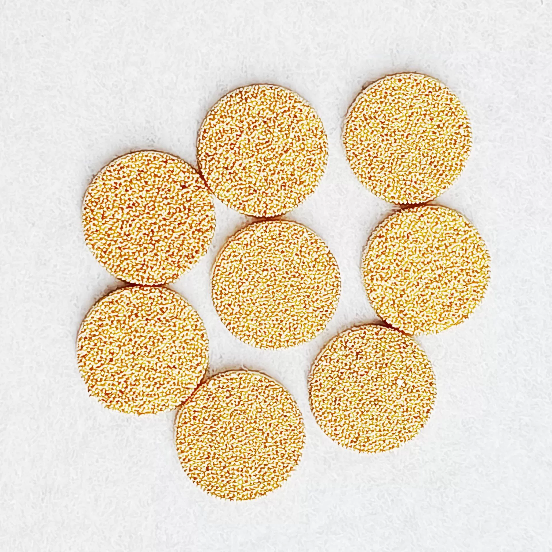 Латунный тип пункта глушителя фильтра порошка глушитель пористый фильтр присоски вакуума КНК преданный 10*2 12*2