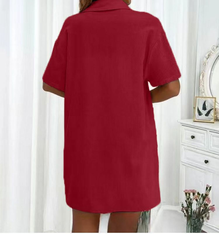 Casual Women's Shorts Set Two Piece Solid Colour Summer Outfit_voghion.com