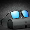 2018 new 7035 men's polarizer aluminum magnesium mirror foot high -definition coating polarized sunglasses square sun