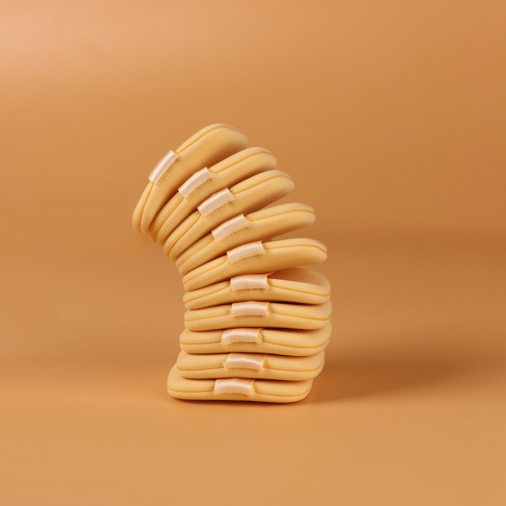 Mantequilla galleta polvo de cojín de aire húmedo de doble uso esponja base líquido herramienta de maquillaje doble cara marshmallow al por mayor image 3