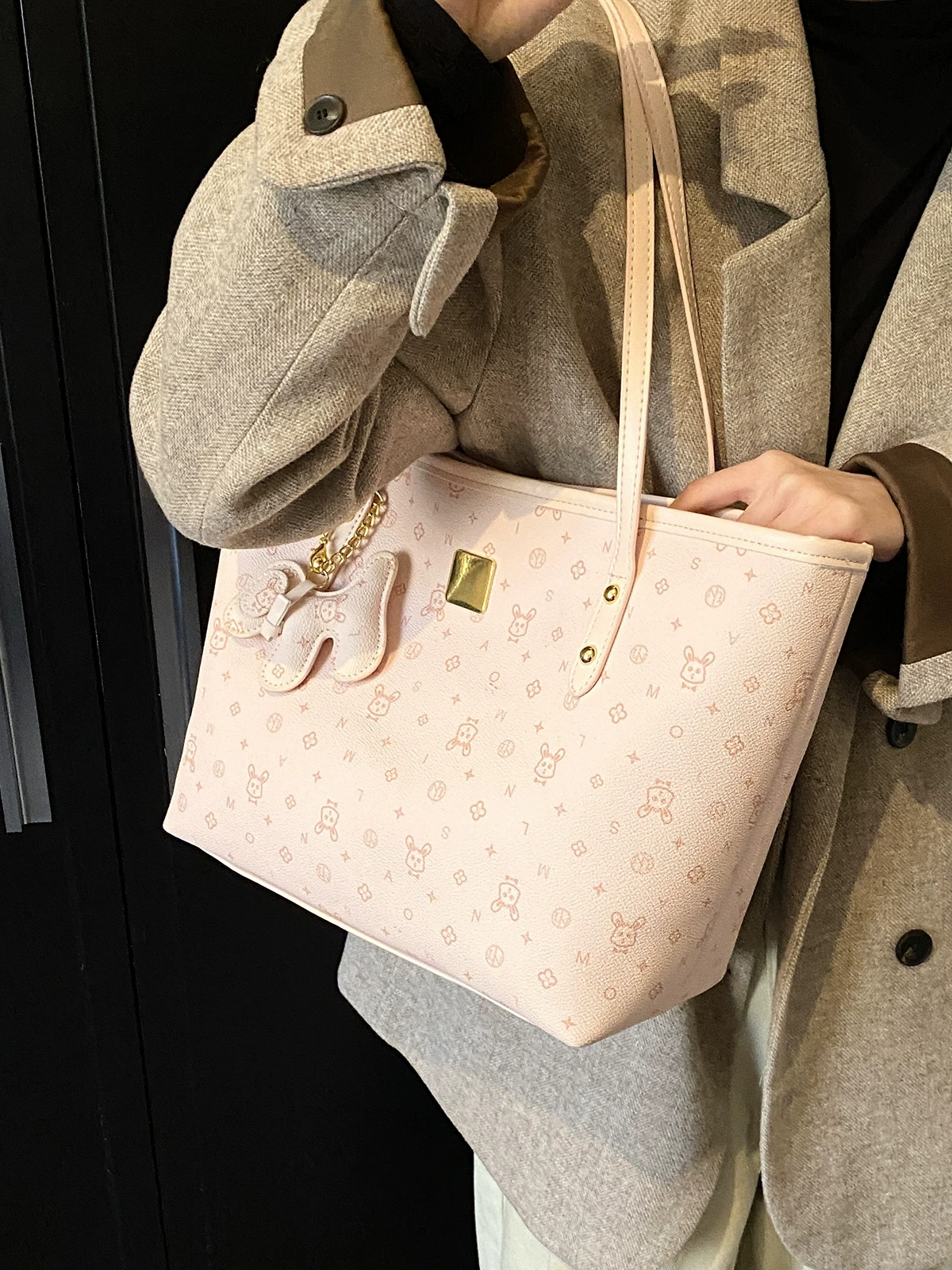 Капacious small design summer shoulder bag, Korean style