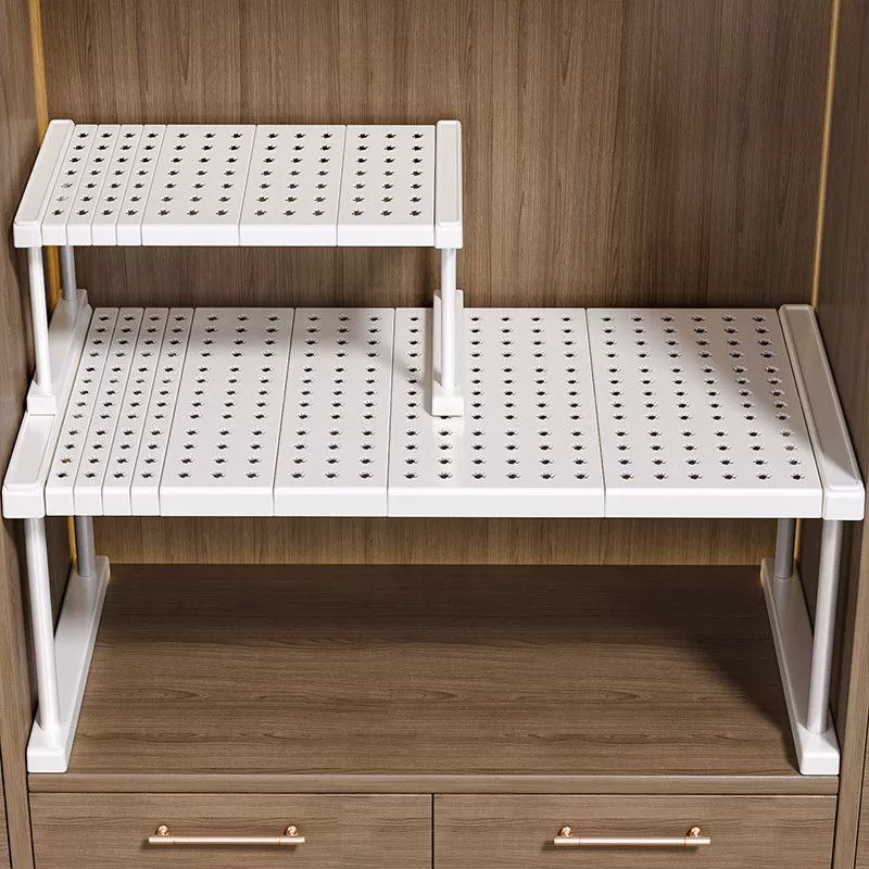 Xingyou Wardrobe Partition Shelf System, Expandable Interlocking Layer Cabinet for Flexible Storage
