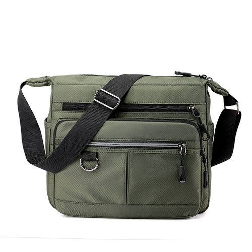 Large-capacity men's bag shoulder bag waterproof and wear-resistant backpack multi-pocket business bag business casual men's crossbody bag