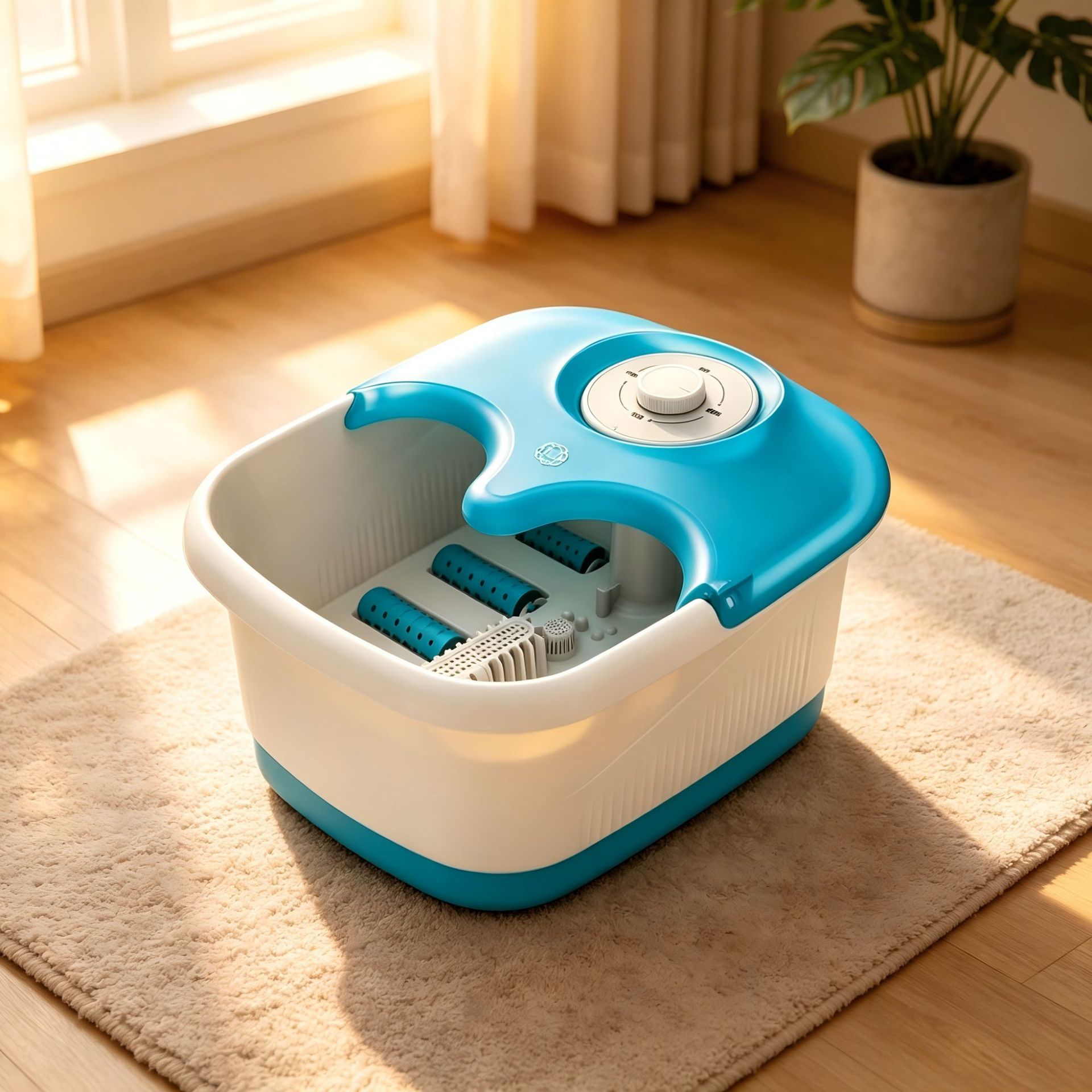 Aparatos eléctricos de baño de pies a temperatura constante, cubos de remojo de pies, lavabo de pies de calefacción inteligente, masaje de pies portátil, lavabo de pies de salud transfronterizo image 4